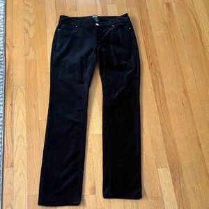 Black velvet jeans